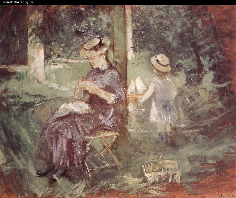 Berthe Morisot The mother and her son in the garden